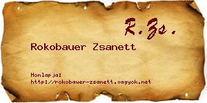 Rokobauer Zsanett névjegykártya