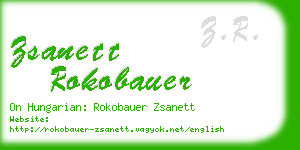 zsanett rokobauer business card